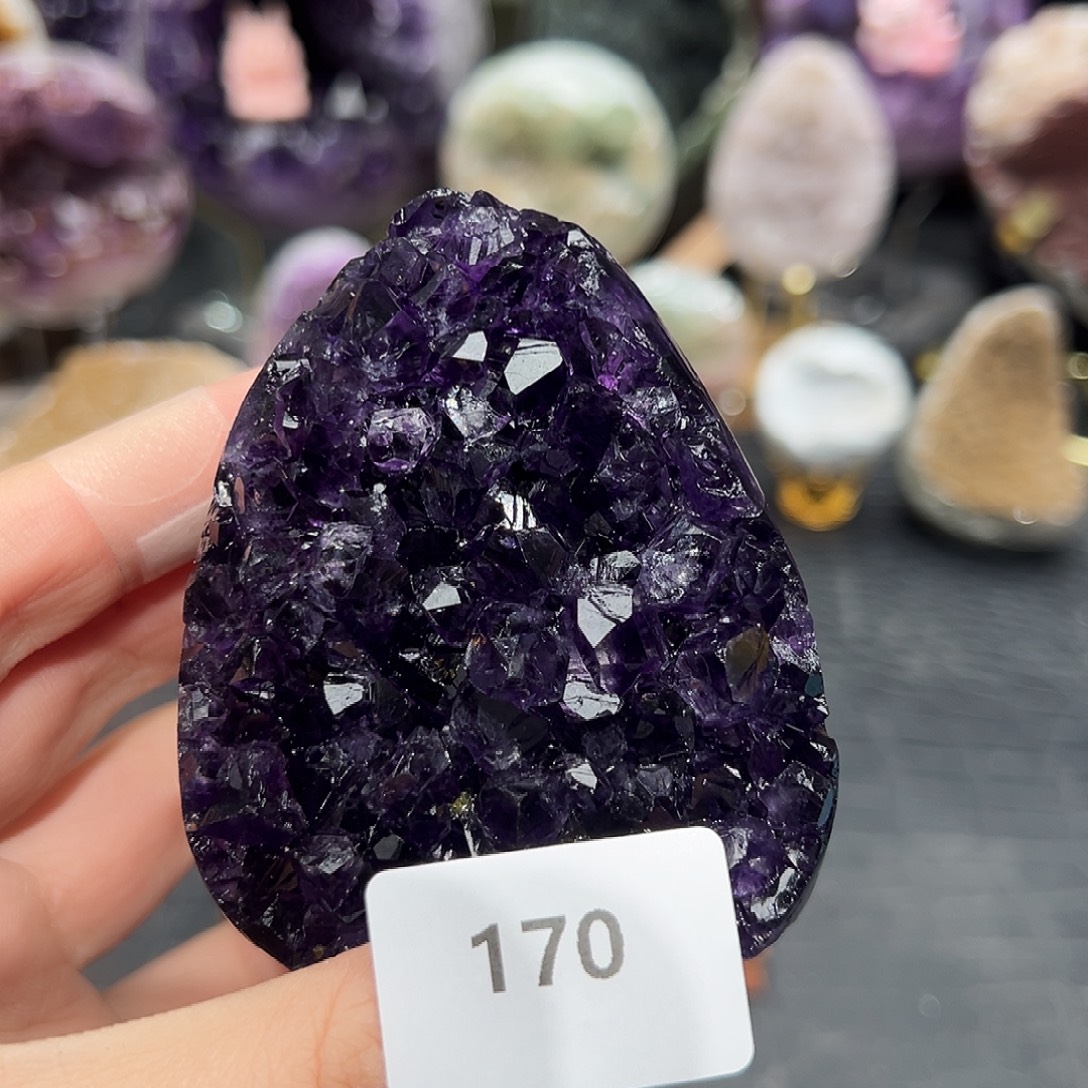 紫晶珠宝半成品未镶嵌