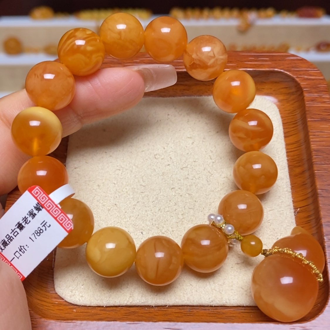 【闪购商品】未镶嵌蜜蜡手链手串