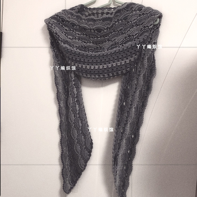 贵夫人风帽材料包线需要自己钩织送教程图解