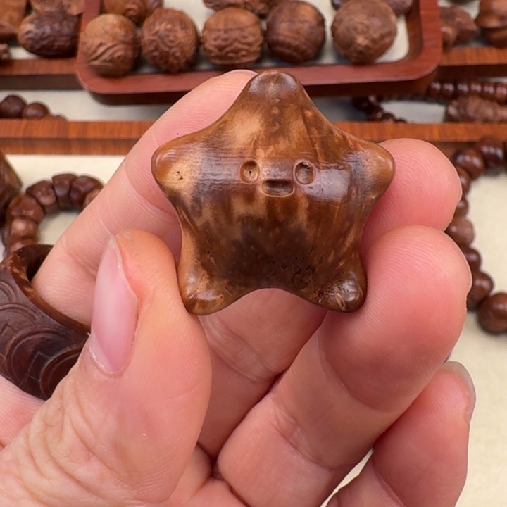 库克吊坠库克雕刻的小星星瑕疵块