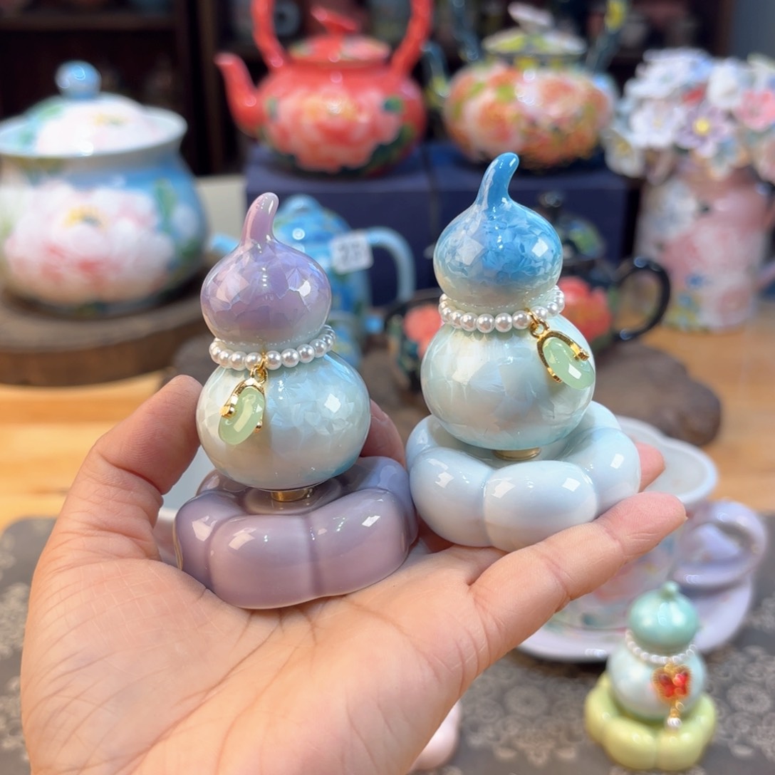 嘟***景德镇手绘高温釉下彩陶瓷茶具