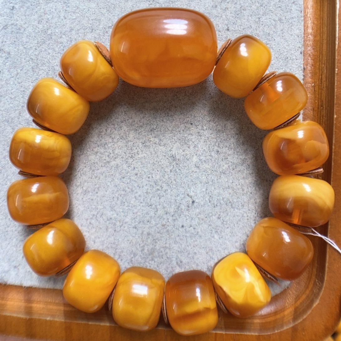 蜜蜡手串未镶嵌蜜蜡手串