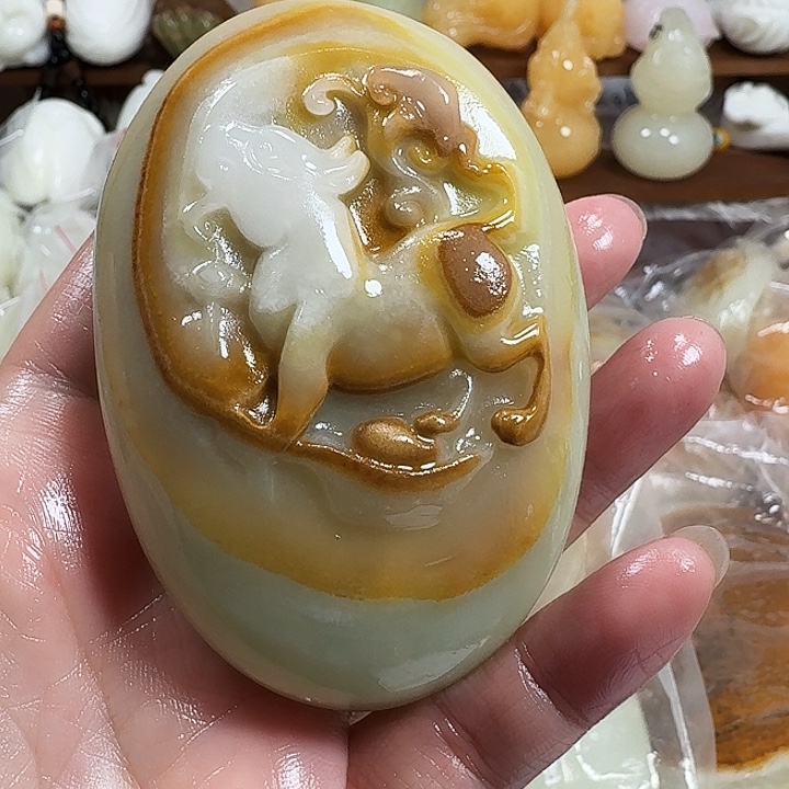 宇***杰砖雕石头手把件不退不换