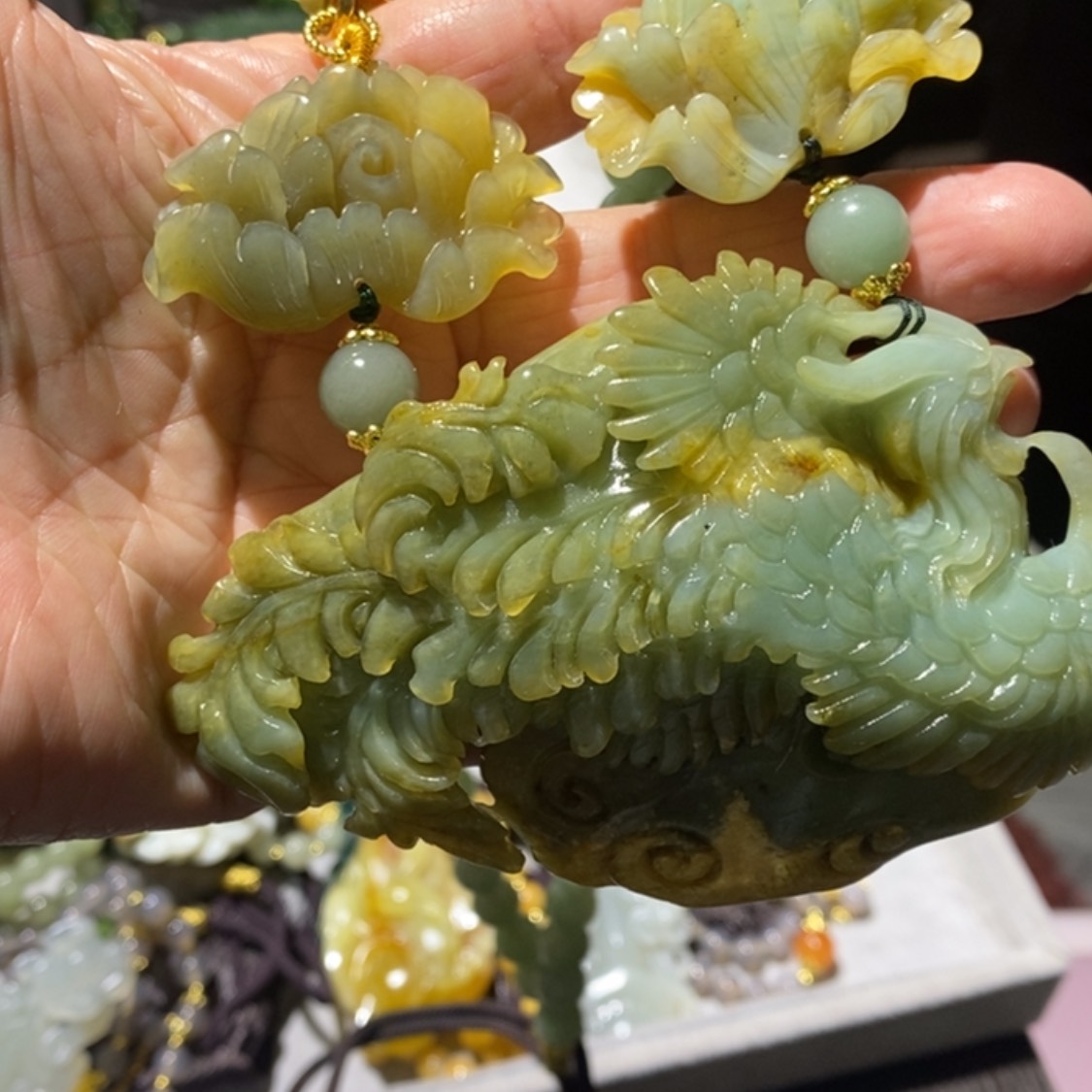 【闪购商品】岫玉毛衣链未镶嵌