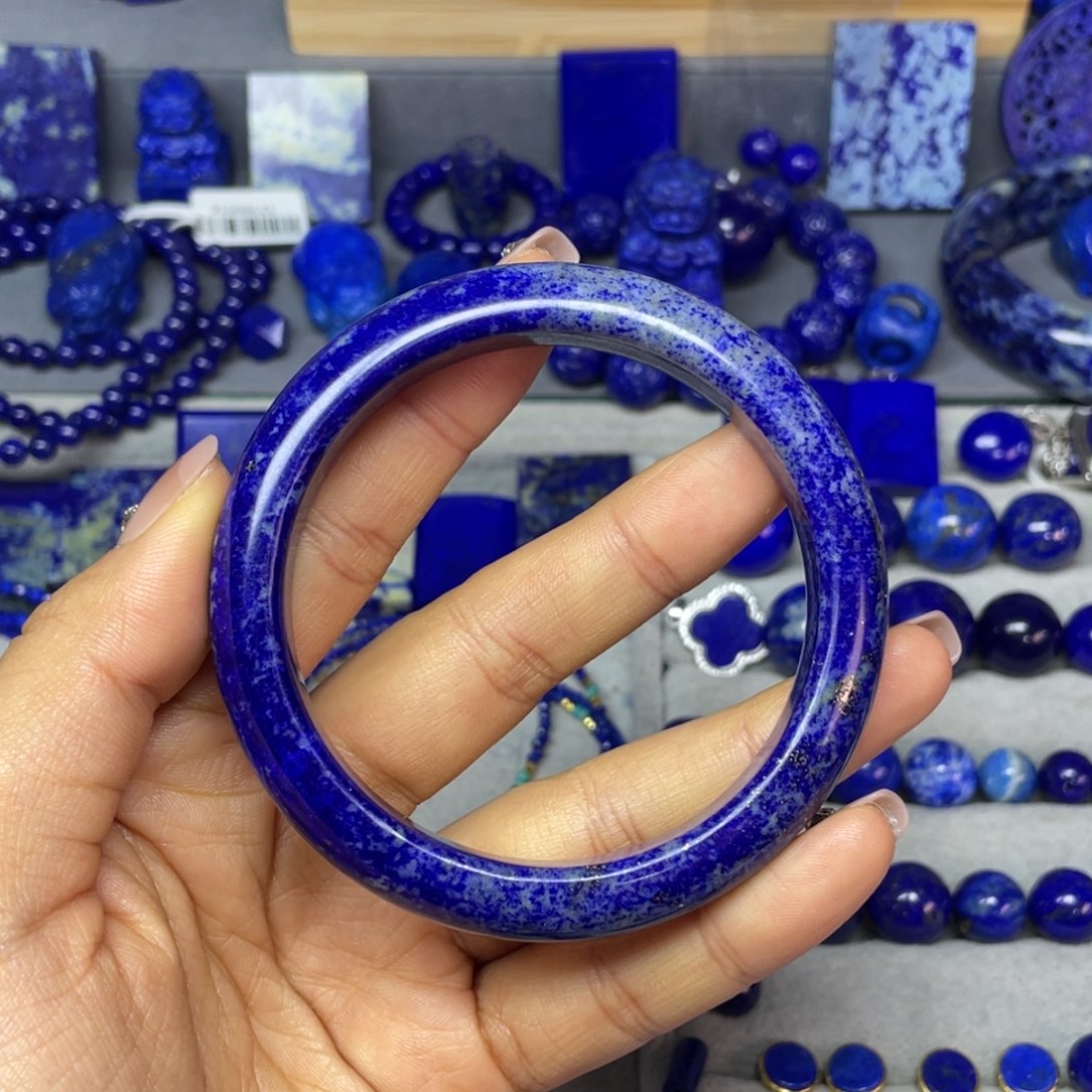 青金石59mm内径手镯未镶嵌神**姐