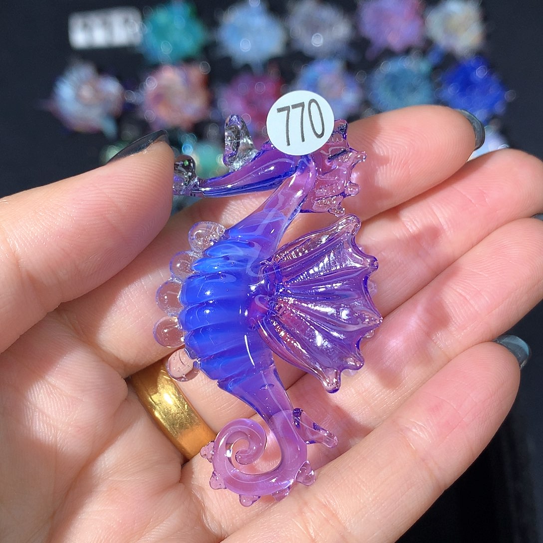有机玻璃甜***道770海马项链