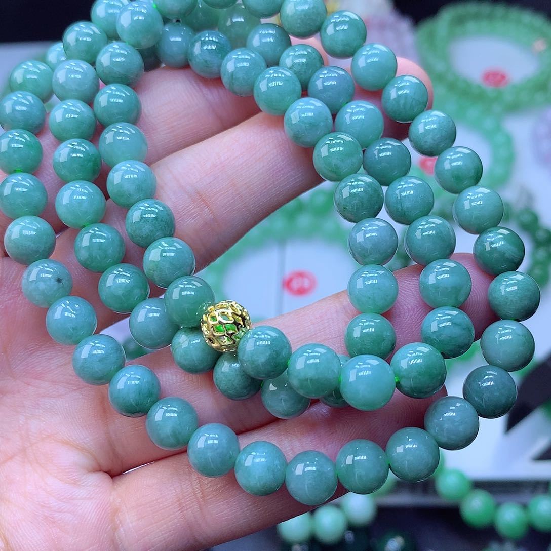 翡翠未镶嵌毛衣链