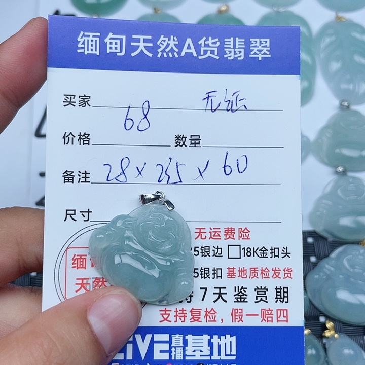 颈饰银S925镶嵌翡翠纯天然缅甸a货翡翠