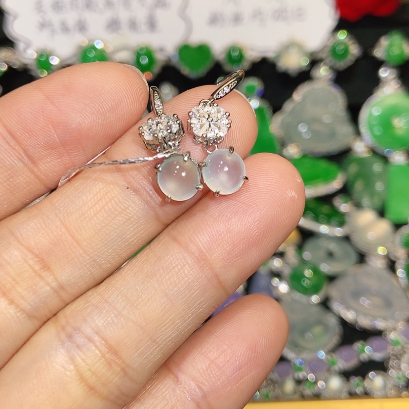 【闪购商品】翡翠未镶嵌耳饰天然翡翠