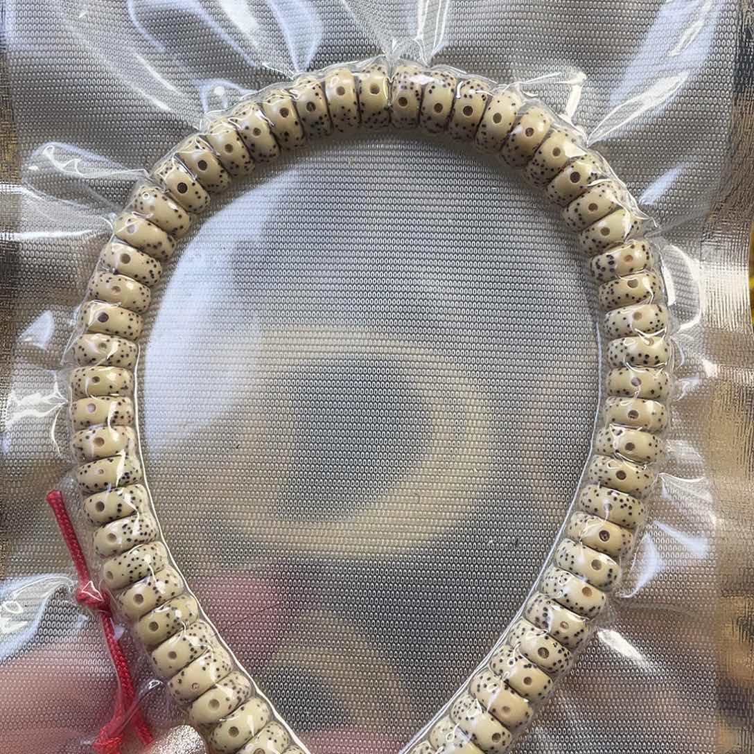 手串星月菩提原生态月留白药片手持尺寸9