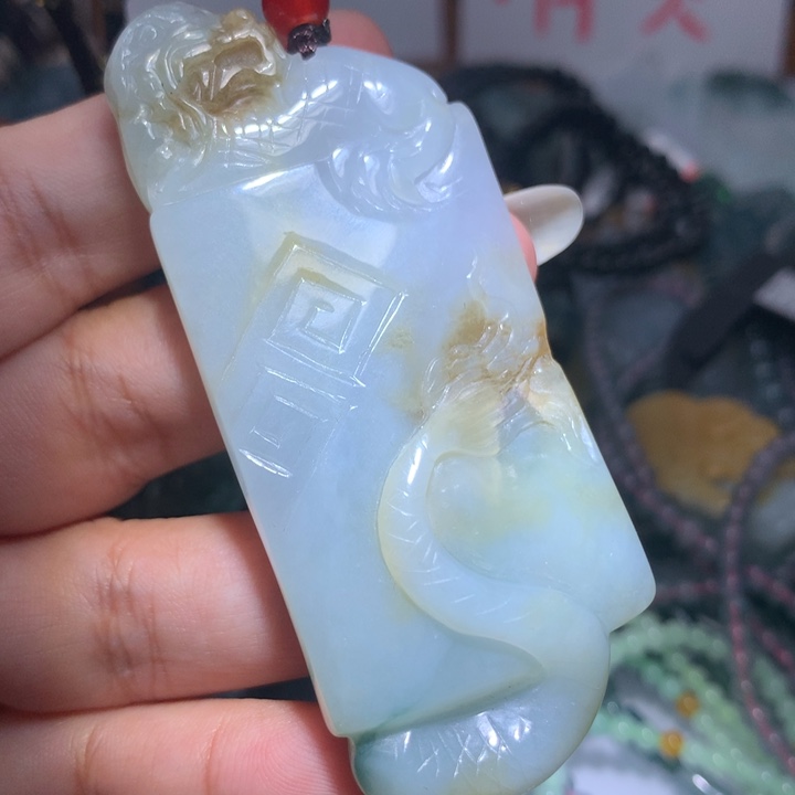 翡翠颈饰未镶嵌保真天然A货翡翠