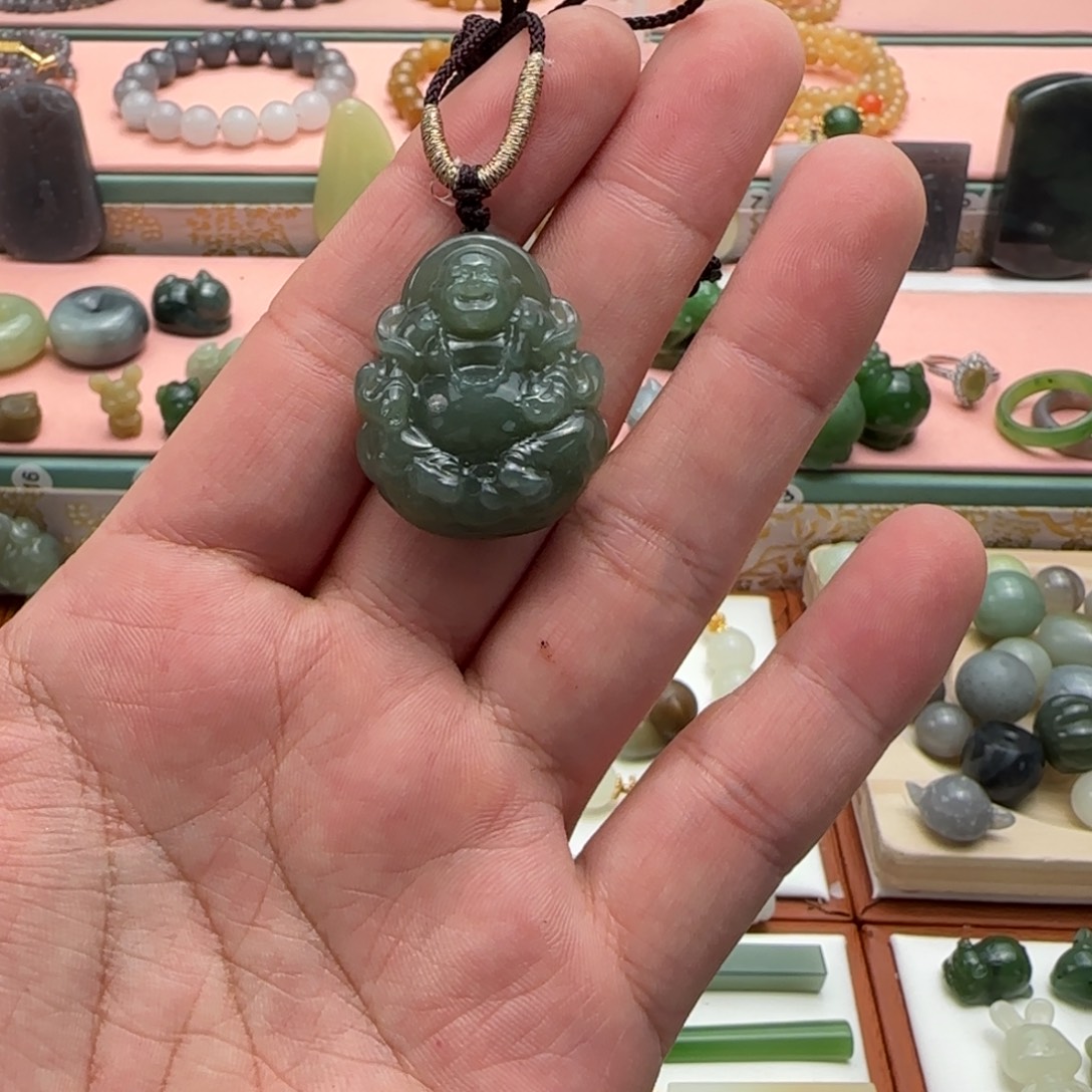 和田玉未镶嵌吊坠(不含链)