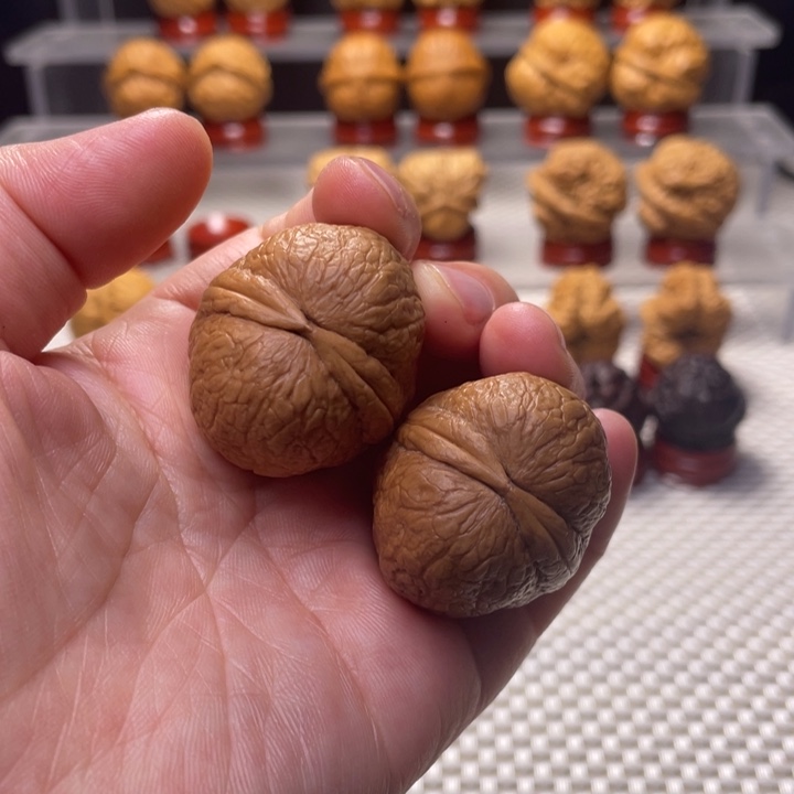 文玩核桃把件6仙鹤顶