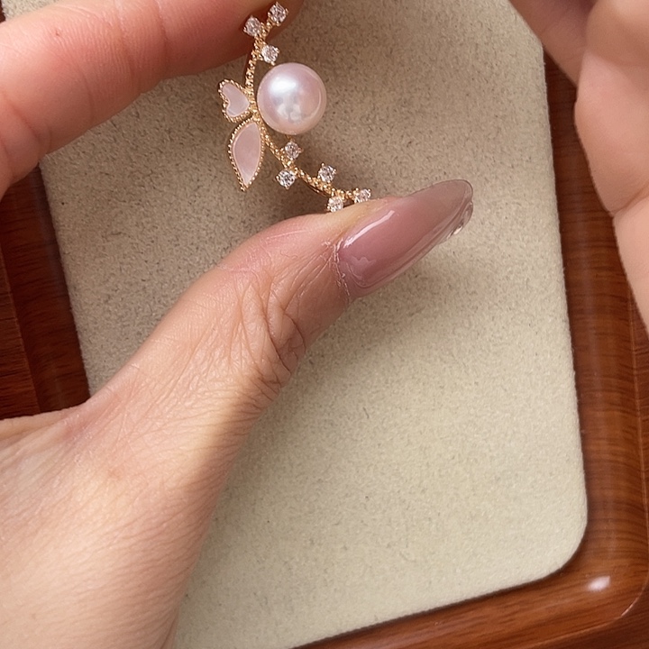 吊坠(不含链)海水珍珠银S925镶嵌