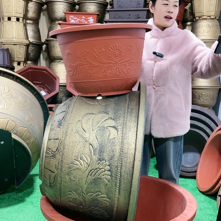 圆盆红色五零四个