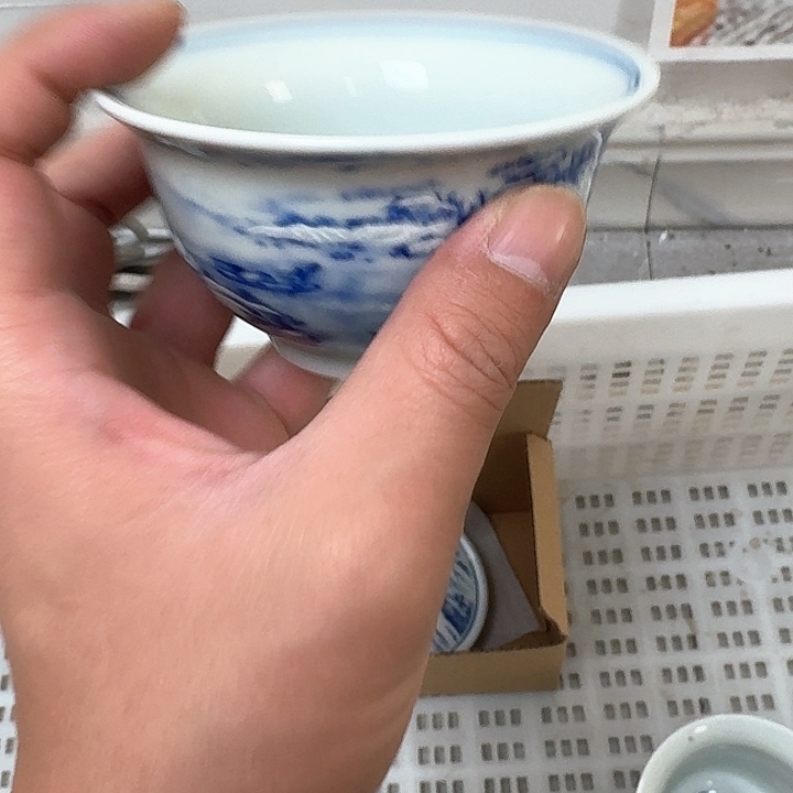 瓷片瑞雪兆丰年大压手杯