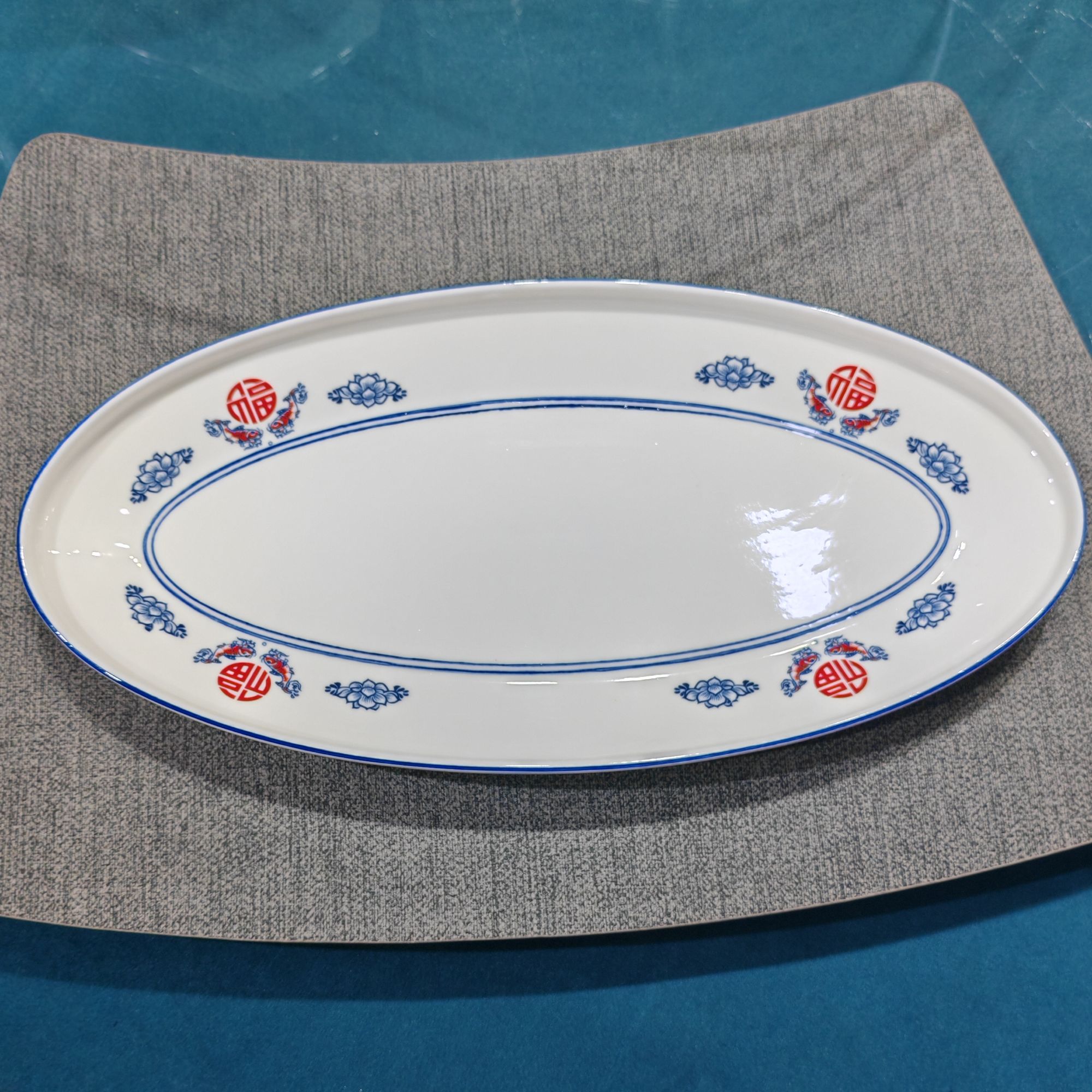 14寸立诚条形鱼盘