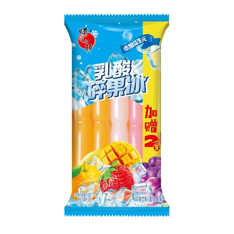 蜡笔小新乳酸碎果冰风味饮料复合口味850ml/袋