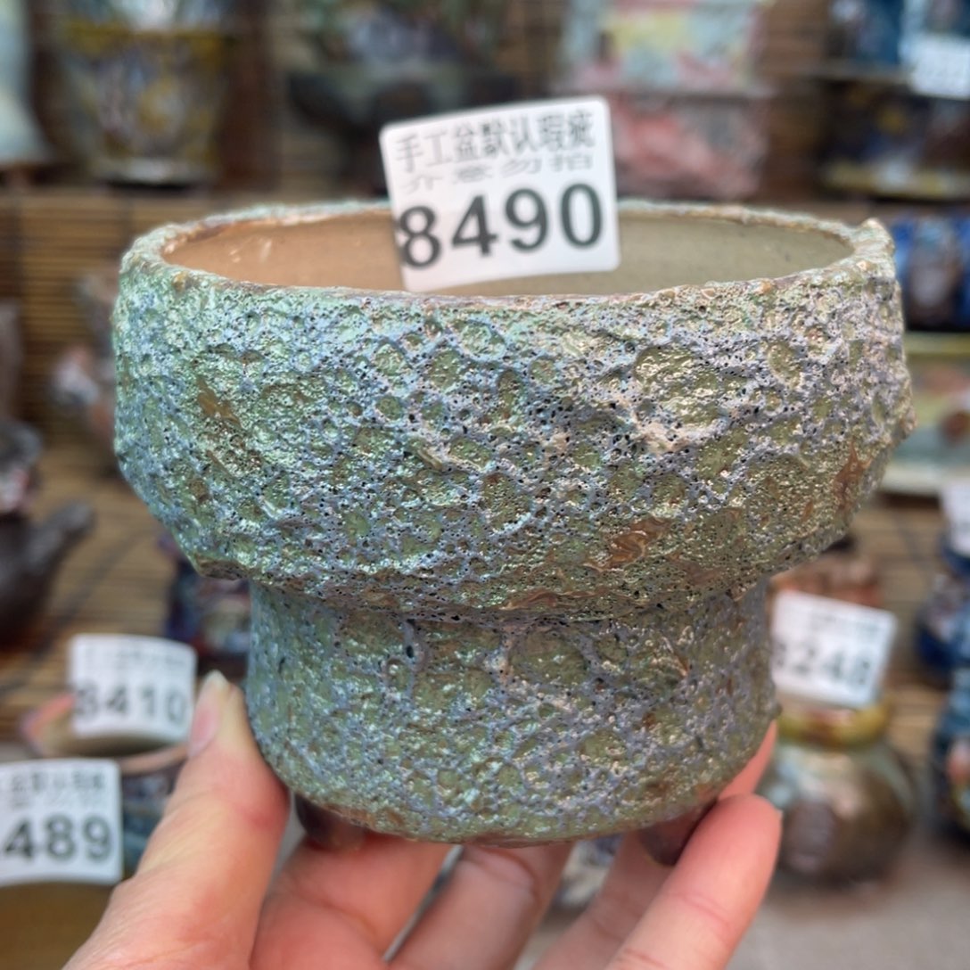 手工花盆默认瑕疵完美者勿拍