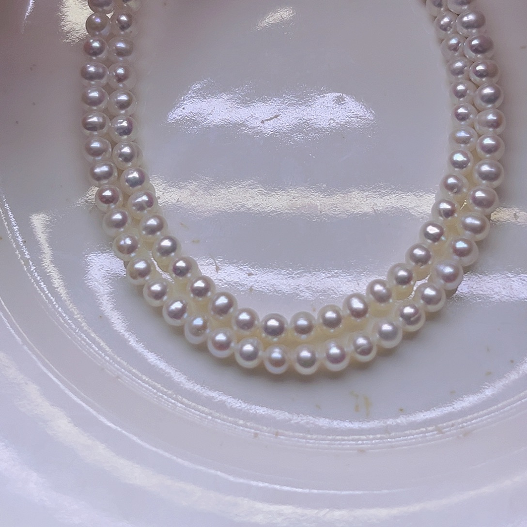 吊坠或者耳钉银S925镶嵌淡水珍珠