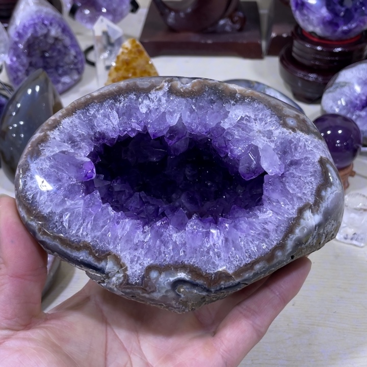 紫晶钱袋子未镶嵌