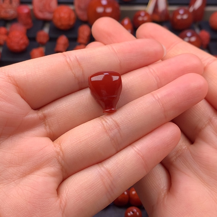 南红玛瑙未镶嵌奶嘴三通12.9MM