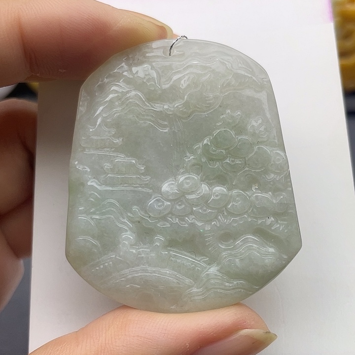 翡翠未镶嵌颈饰天然翡翠