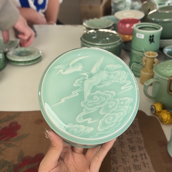 龙泉云间青瓷小米茶器