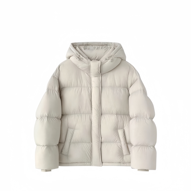 【原创设计】轻奢时尚零压感泡芙羽绒服女90白鸭绒新款连帽加厚冬季