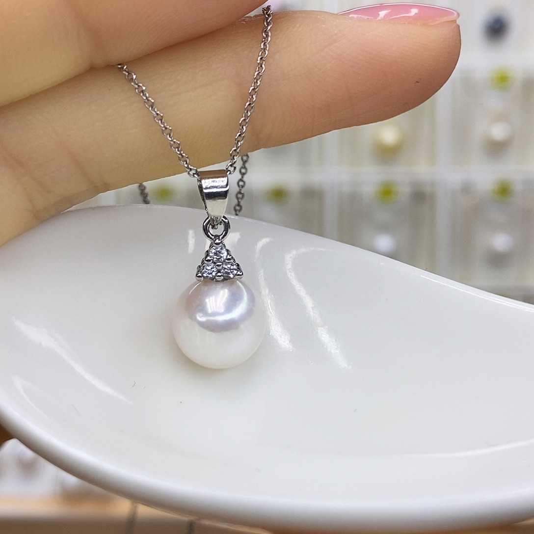 淡水珍珠未镶嵌吊坠(赠链)