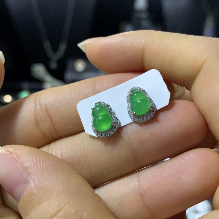 翡翠银S925镶嵌戒指