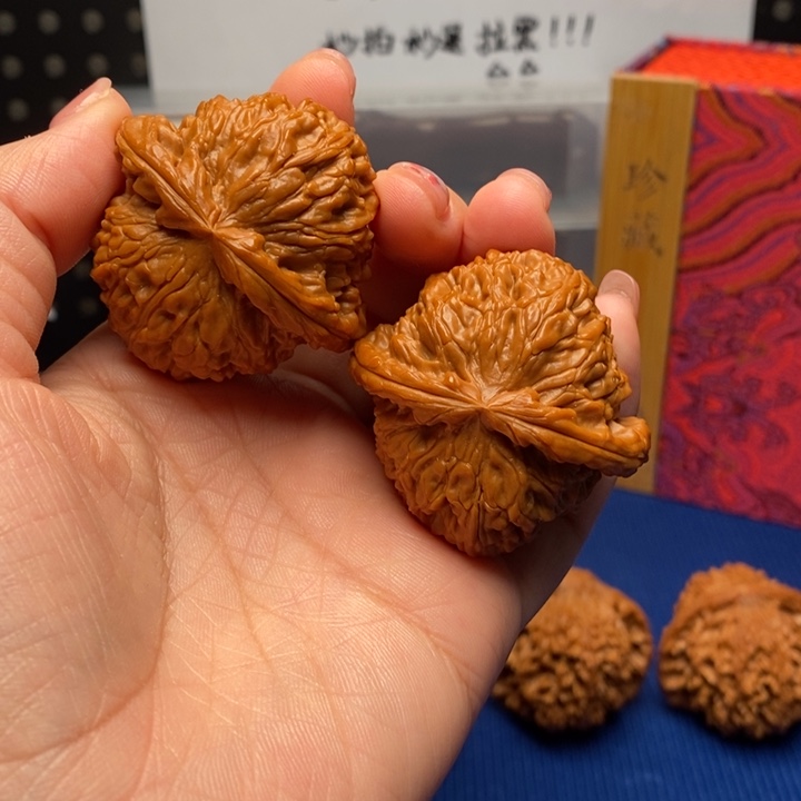 把件文玩核桃45尺大闷白