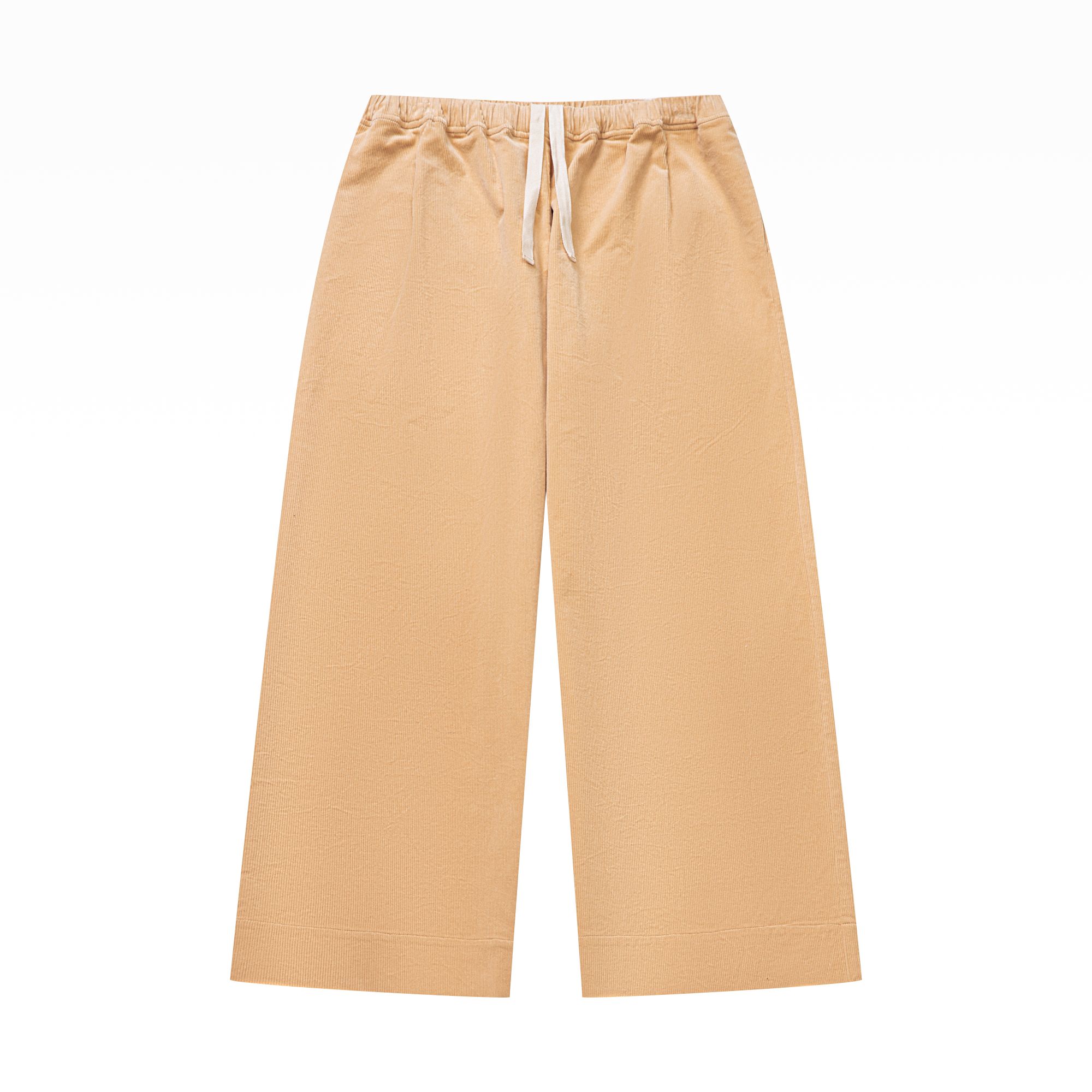 ikigai 大肠裤 细条纹抽绳阔版灯芯绒休闲直筒裤