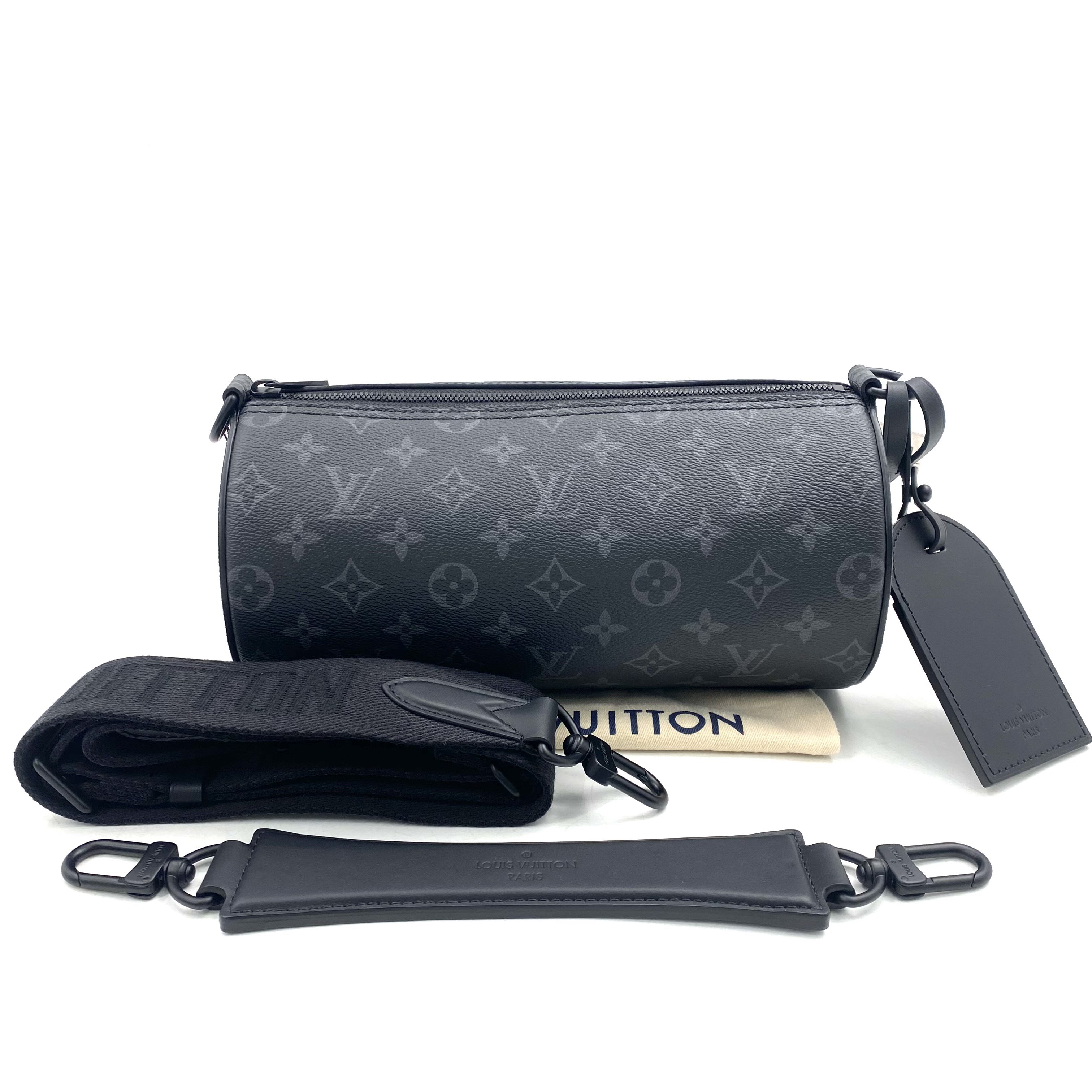 99新 LouisVuitton/路易威登 新款黑老花soft polochon手袋26/14 