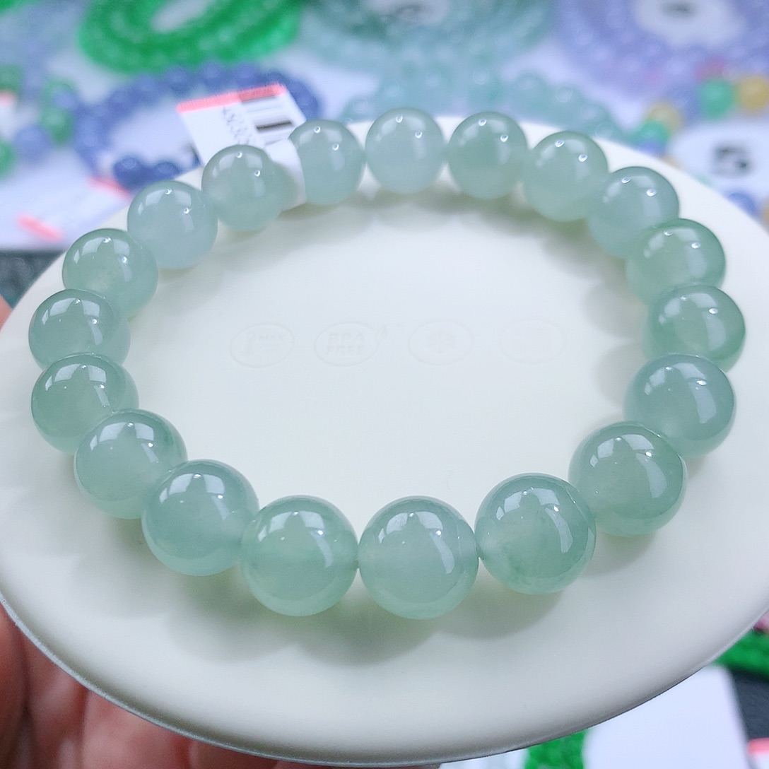 翡翠手串未镶嵌卡10