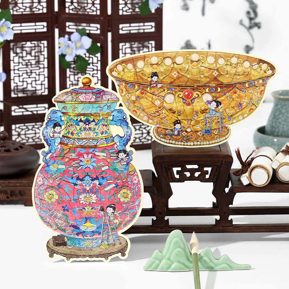 infeelme造景贴纸旧物修复师2.5D超大尺寸微缩场景拼图瓷器贴画