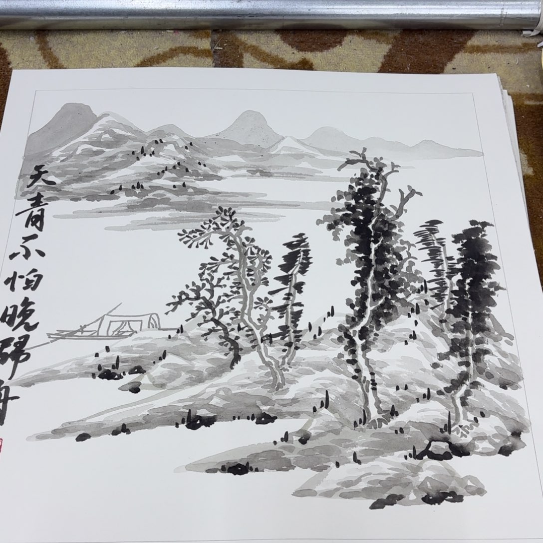 国画国画作品伊万老师作品刘