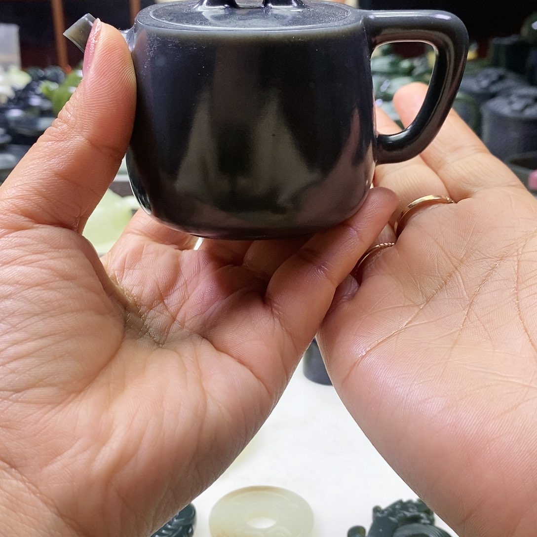 和田玉茶壶未镶嵌往**风