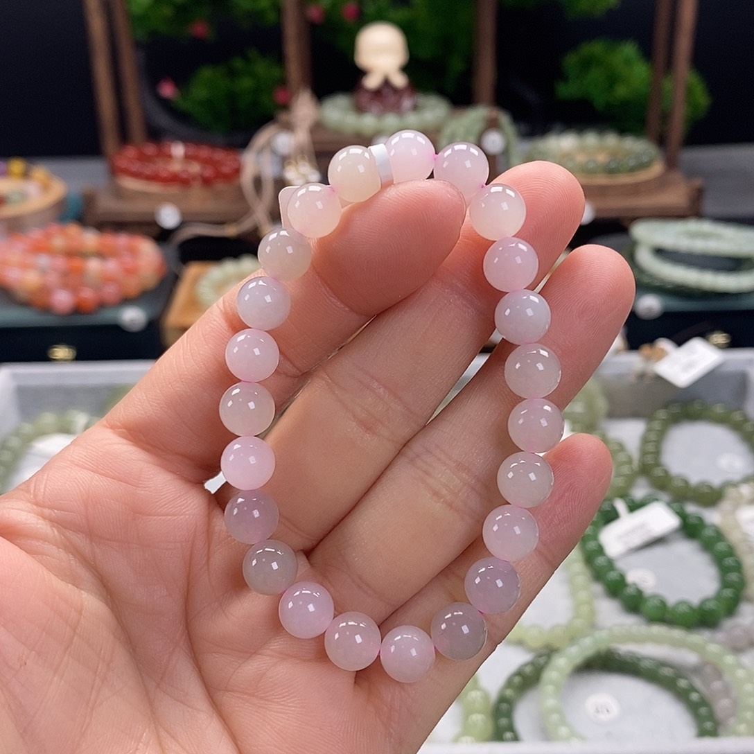 和田玉手链未镶嵌微瑕