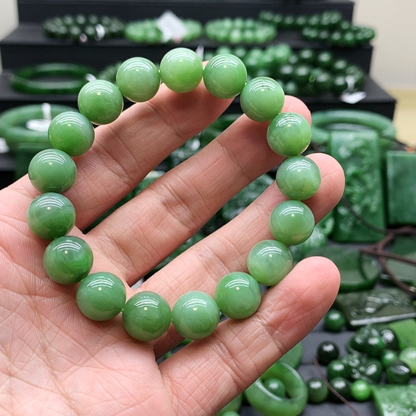 【闪购商品】和田玉（碧玉）手链未镶嵌