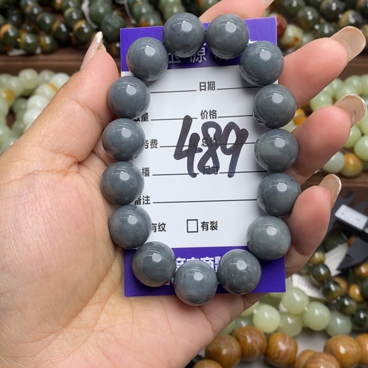 和田玉未镶嵌手链微瑕