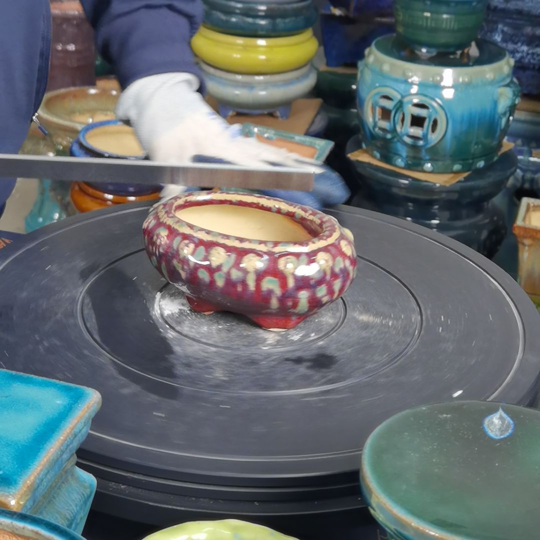 内口10×6深5石湾花盆默认微瑕