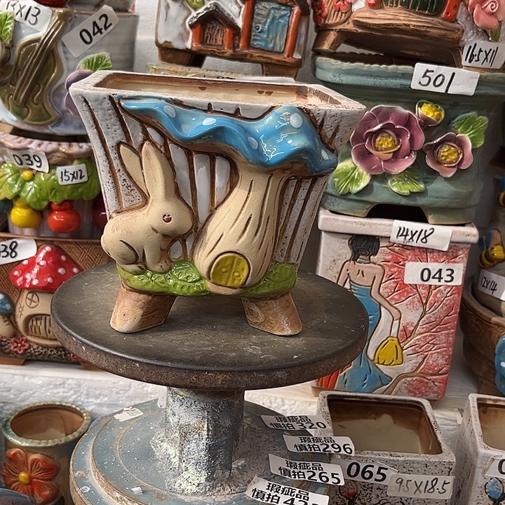 粗陶材质多肉花盆