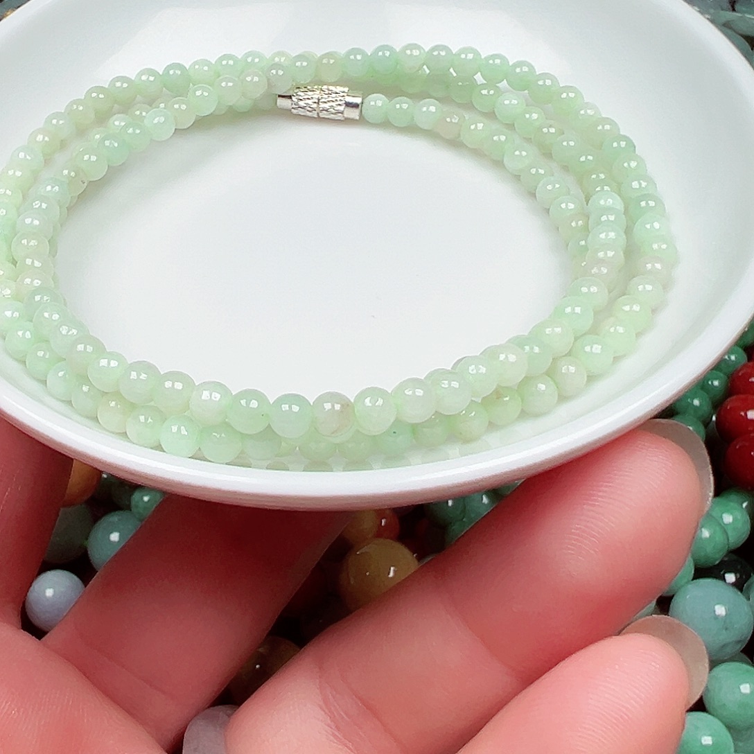 大****翡翠散珠老华翡翠