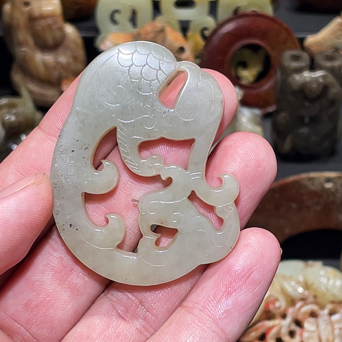 豪***丈和田玉（糖玉）未镶嵌挂件