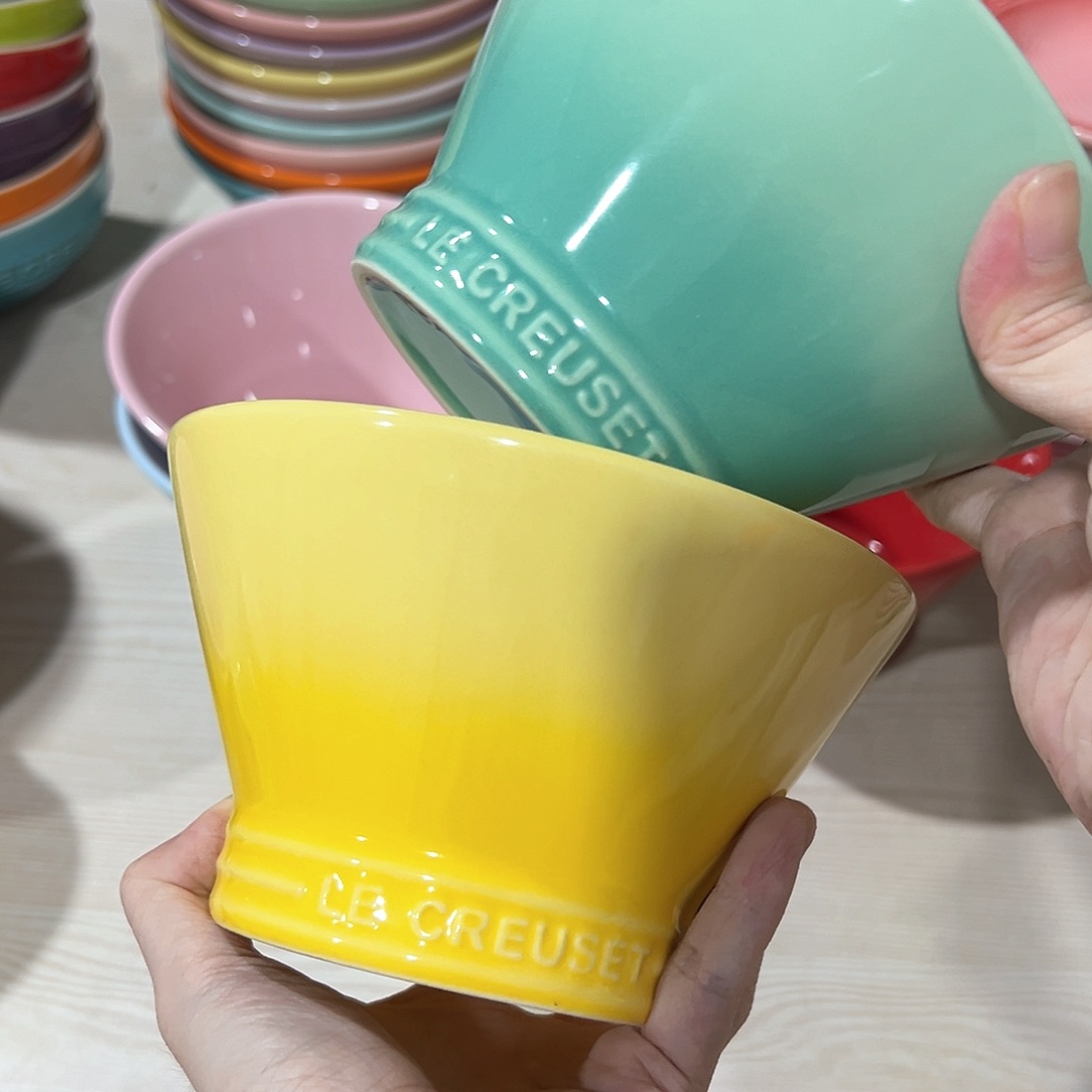 陶瓷 +++中号斗笠晚 浅黄色 青羽色