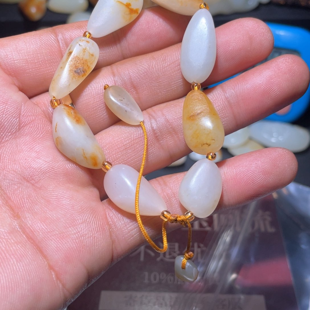 和田玉（白玉）颈饰未镶嵌用****4