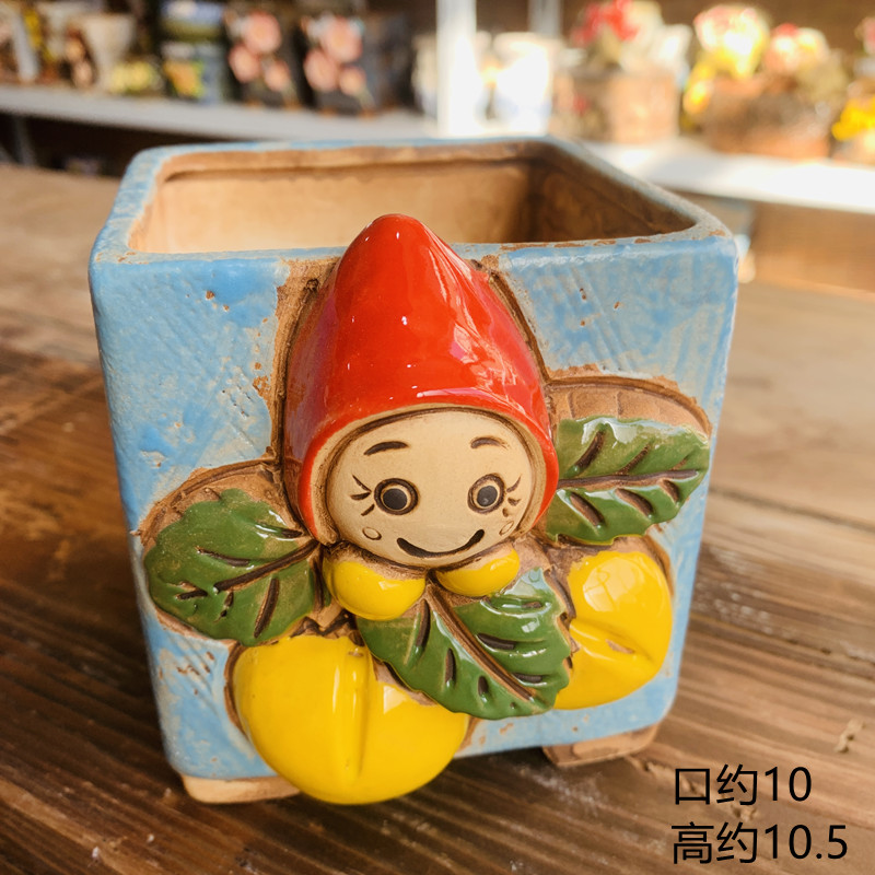 手工制作陶瓷多肉花盆