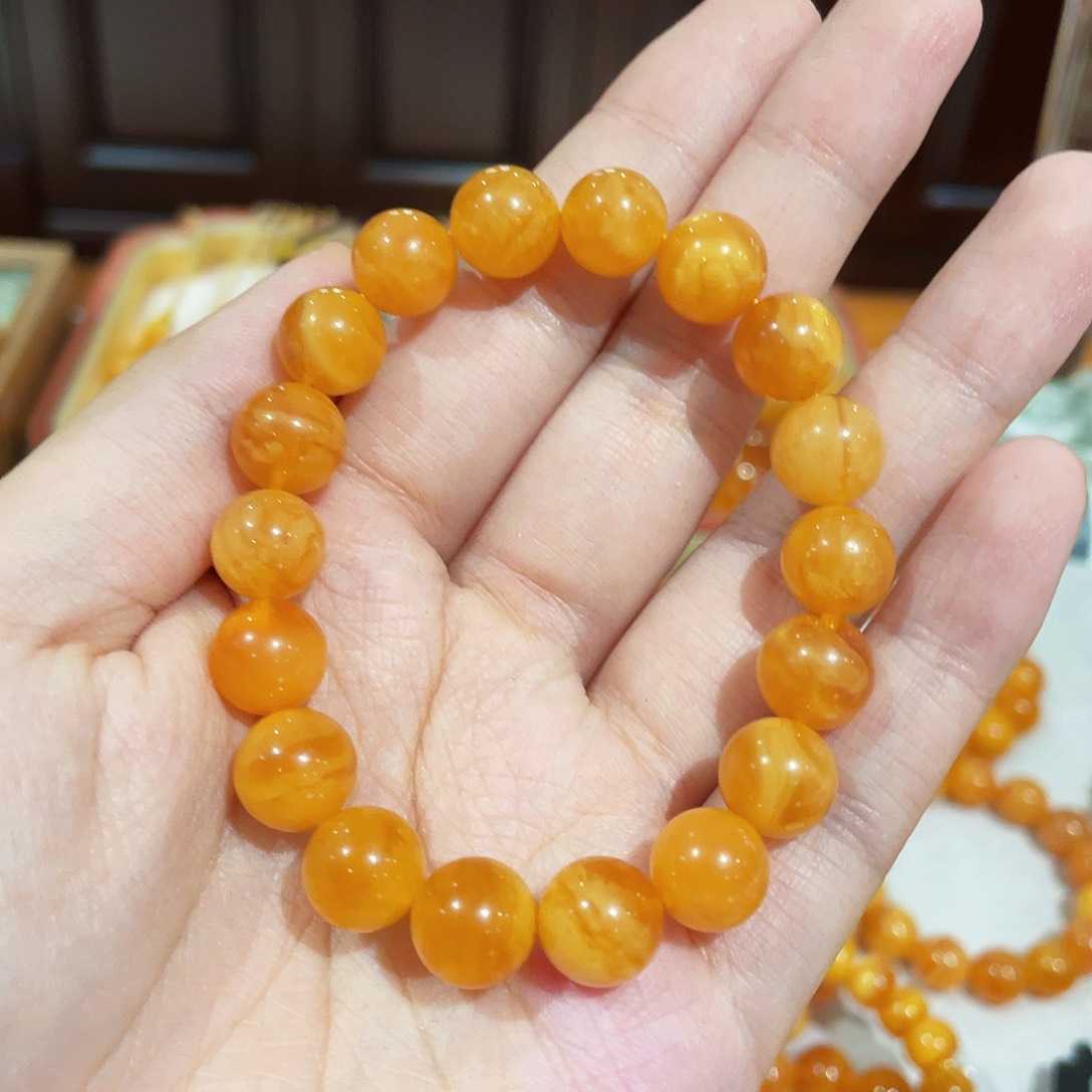 蜜蜡手链未镶嵌手串