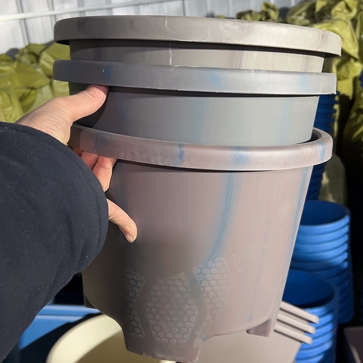 串色大球根盆32外径24高3个盆